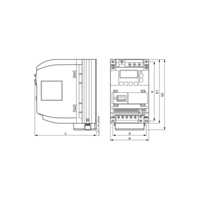SIEMENS 6SL3210-5BB17-5UV1 SINAMICS V20 200-240V 1AC -10/ 10% 47-63Hz pour une puissance élevée