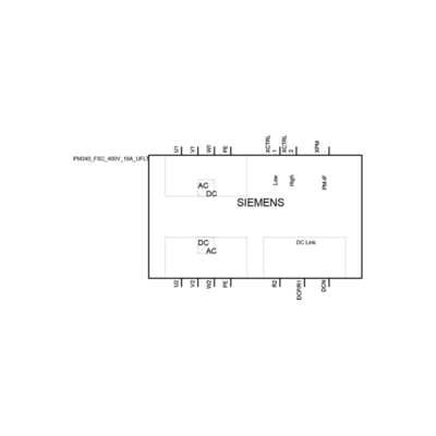 Partie de rechange personnalisée pour le module d'alimentation SINAMICS S120 PM340 pour SIEMENS 6SL3210-1SE21-8UA0