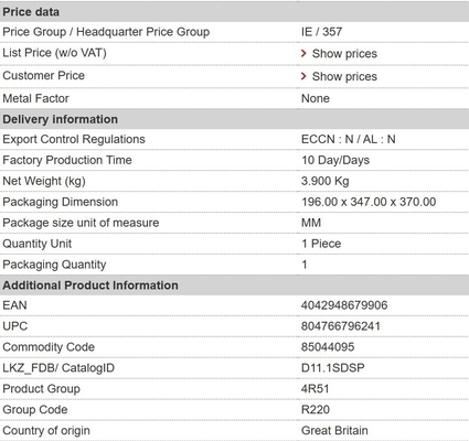Voltage d'entrée 380-480V 0,75KW G120X Convertisseur de fréquence pour Siemens 6SL3220-1YE10-0UF0