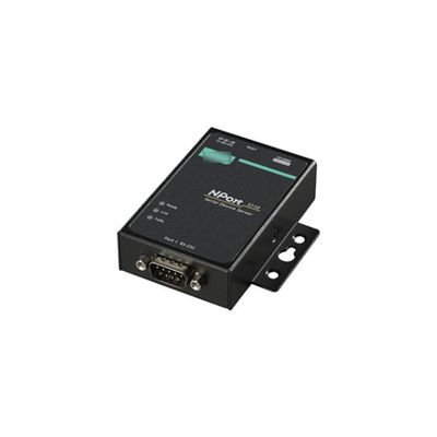 Automatisation industrielle NPORT 5110 Porte RS-232/422/485 Porte série réseau de périphériques serveur Interface TCP/IP standard pour MOXA