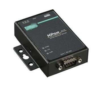 Automatisation industrielle NPORT 5110 Porte RS-232/422/485 Porte série réseau de périphériques serveur Interface TCP/IP standard pour MOXA