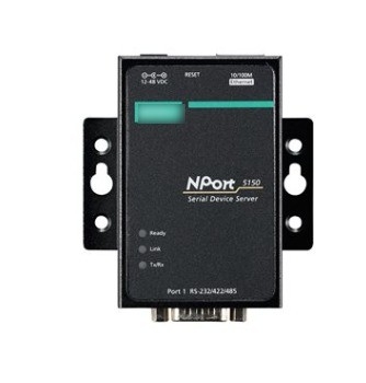 Automatisation industrielle NPORT 5110 Porte RS-232/422/485 Porte série réseau de périphériques serveur Interface TCP/IP standard pour MOXA