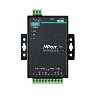 MOXA NPORT 5232 2 Port RS-232/422/485 Serveur de réseau de périphériques de port série pour le paiement Paypal