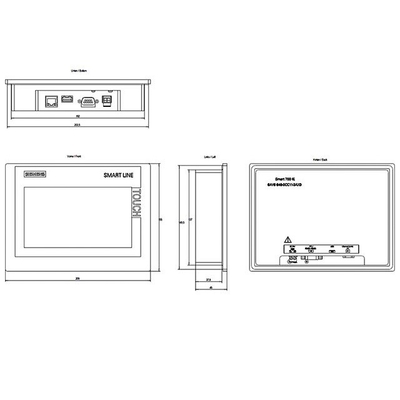 Réseau Ethernet SIMATIC Panneaux de confort SIMATIC HMI Smart 1000 IE V4 6AV6648-0DC11-3AX0