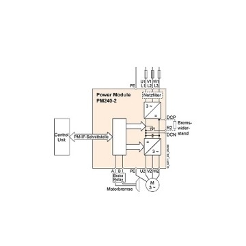 Module d'alimentation PM240-2 80-480V 47-63Hz 0,55kW 100% Original pour l'automatisation industrielle