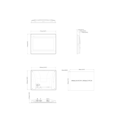 10.1 &quot; Affichage à grand angle de vision WVA HMI Écran tactile MT8106iE avec processeur RISC à double cœur