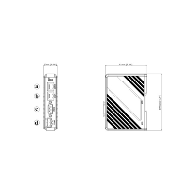 256 MB Flash cMT-G01 Conception mince et légère OPC UA MQTT MODBUS Porte d'entrée TCP/IP