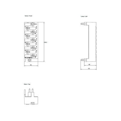 SIEMENS SIMATIC ET 200pro CM IO 8x M12 avec SF LED Délai de paiement T/T 6ES71944CB000AA0