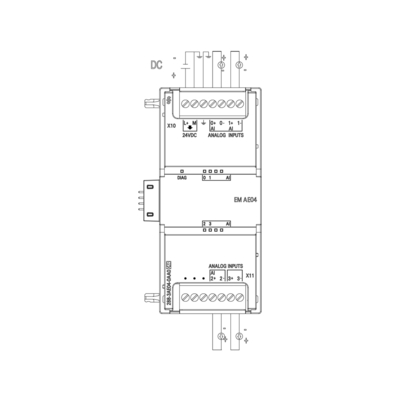Le module PLC Siemens S7-200SMART SM AI04 AI 4x12 bits 6ES72883AE040AA0 est 100% original