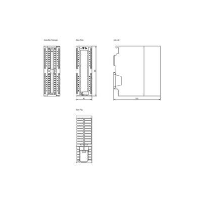 Siemens PLC S7-300 Module d'expansion DI 32xDC 24V pour les applications de l'industrie de l'automatisation