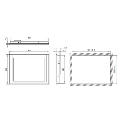 Automatisation industrielle Siemens 10.1&quot; TPC1021Kt avec mémoire 128M et résolution 1024*600
