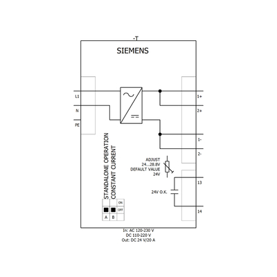 HYTECH Original SIEMENS SITOP PSU8200 24V DC 20A Module d'alimentation électrique stabilisé 6EP1336-3BA10