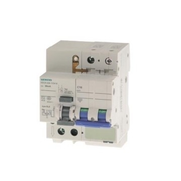 Mini RCBO 5SU93261CN16 Icn 6 kA 2P Type AC 30 mA C-Char Dans 16 A Un AC 230 V Poles numéro 2