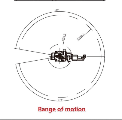 GBS6-C1400X Robot de soudage 1400MM Radius de déplacement 0,05 mm Répétabilité Précision et soudures