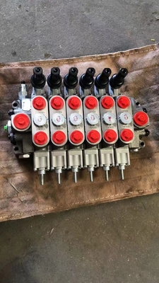 6 bobines de soupapes directionnelles hydrauliques sectionnelles Débit nominal 80L/min 350bar 330*240*155 mm