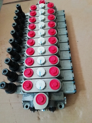 6 bobines de soupapes directionnelles hydrauliques sectionnelles Débit nominal 80L/min 350bar 330*240*155 mm
