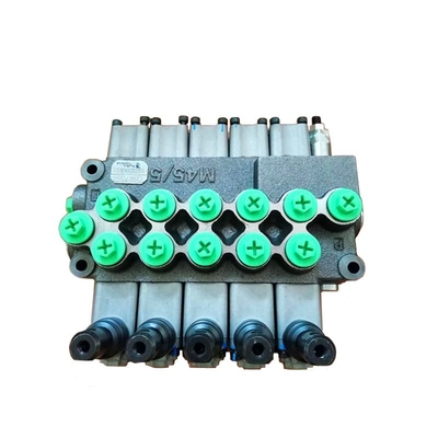 M45/6 Monobloc soupape de commande hydraulique pour hydraulique mobile 6 bobines soupape directionnelle