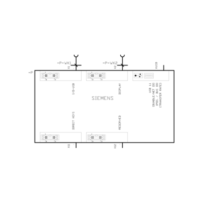 Unité de commande de panneau à 100% avec écran tactile CNC PLC OP012 HMI 6FC5203-0AF02-0AA2 pour Siemens
