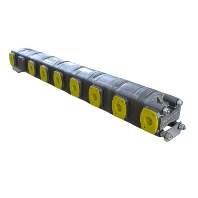 2 sections moteur à engrenages rotatifs Diviseur de débit hydraulique HDD35.125 avec 125 cm3