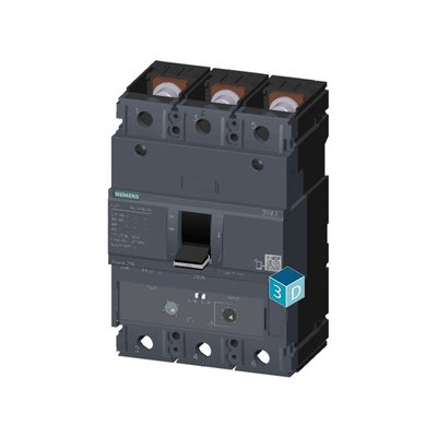 Le couteau de coupure de courant de Siemens 3VA1220-5EF32-0AA0 MCCB IEC FS250 200A 3P 55KA TM ATAM est testé à 100%.
