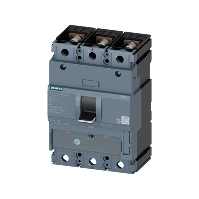 Le couteau de coupure de courant de Siemens 3VA1220-5EF32-0AA0 MCCB IEC FS250 200A 3P 55KA TM ATAM est testé à 100%.