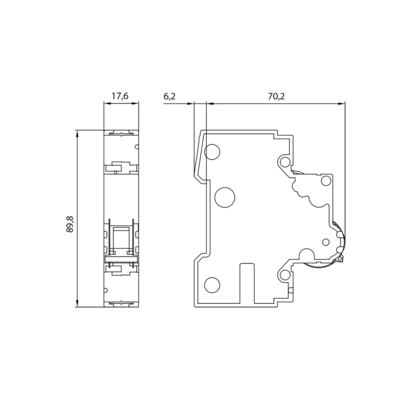 Disjoncteur miniature de la série 5SY6 230/400V 6kA 1 pôle C 20A 5SY61207CC pour Siemens