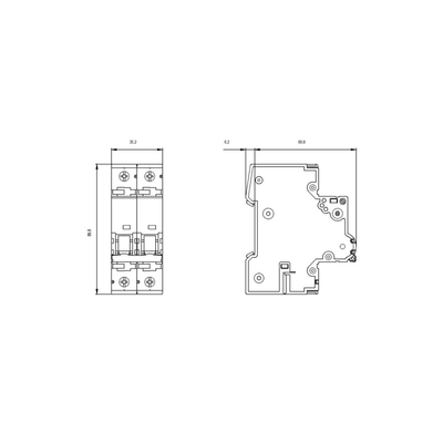 400 V 15kA 2 pôles D 25A SENTRON miniature disjoncteur 5SY7225-8CC pour Siemens