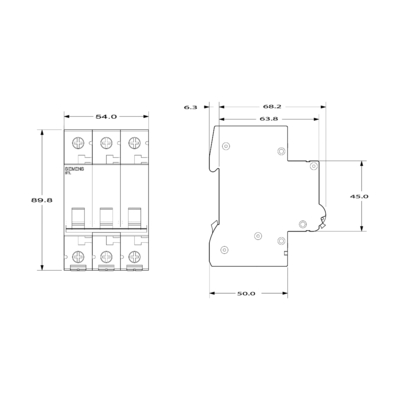 Distribution basse tension Siemens 5TL1391-0 disjoncteur 100A 3 pôles 100% original