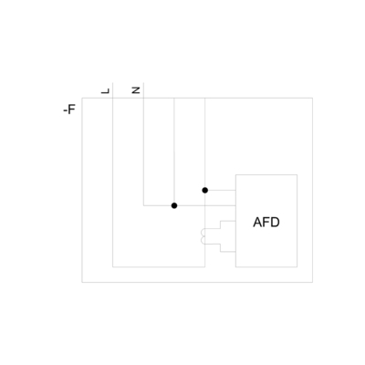 Bloc d'interrupteur de sécurité incendie AFDD 1-16A 230V pour les disjoncteurs Siemens 5SM6021-2