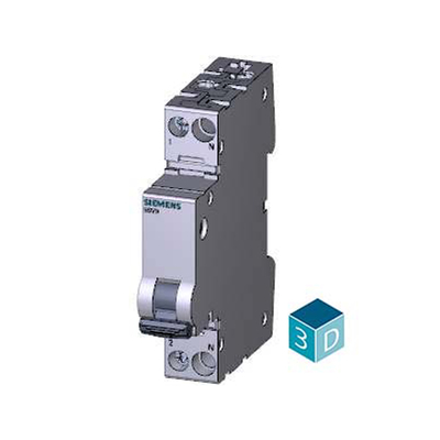 Disjoncteur de protection contre les courants résiduels compact 1P N type AC 30 mA 5SV9313-1CN25 pour Siemens