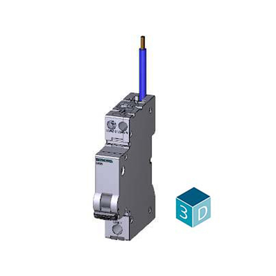 Disjoncteur de protection contre les courants résiduels compact 1P N type AC 30 mA 5SV9313-1CN25 pour Siemens