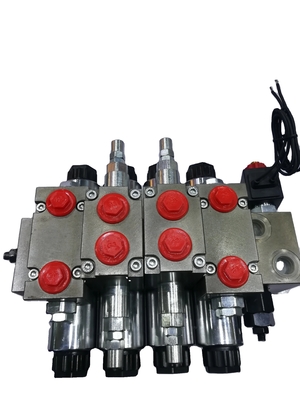 Valve directionnelle à 5 bobines électriquement contrôlée pour la pression hydraulique à débit de 45 L/MIN