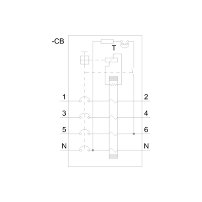 Siemens 5SV3646-6 Interface de communication des disjoncteurs à courant de fonctionnement résiduel