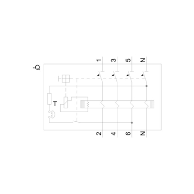 Siemens 5SV3646-6 Interface de communication des disjoncteurs à courant de fonctionnement résiduel