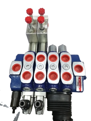 Valve directionnelle à 5 bobines électriquement contrôlée pour la pression hydraulique à débit de 45 L/MIN