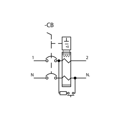 Siemens 5SV4614-0 Disjoncteur à courant alternatif résiduel de type à deux pôles 40A 300mA Un AC 230V