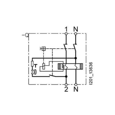 Siemens 5SV4614-0 Disjoncteur à courant alternatif résiduel de type à deux pôles 40A 300mA Un AC 230V
