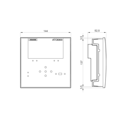 SENTRON 3KC LCD 144x144 mm ATC6300 Contrôleur de conversion intelligent pour MCCB ACB LBS