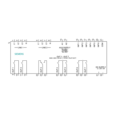 SENTRON 3KC LCD 144x144 mm ATC6300 Contrôleur de conversion intelligent pour MCCB ACB LBS
