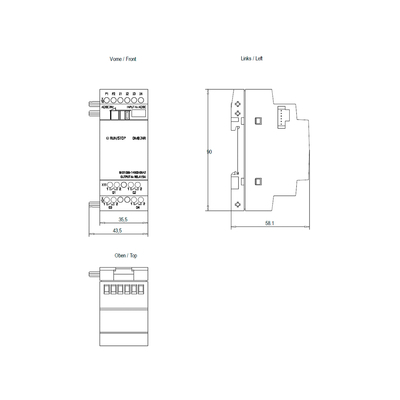 LOGO DM8 24R pour le module d'expansion du PLC LOGO 8 6ED1055-1HB00-0BA2 100% FOB original de Siemens