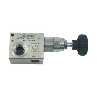 VMDR90120 soupape de régulation de la pression soupape de soulagement de type fileté avec une plage de 50 à 250 bar