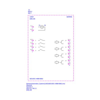 LOGO DM8 24R pour le module d'expansion du PLC LOGO 8 6ED1055-1HB00-0BA2 100% FOB original de Siemens