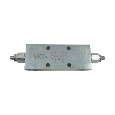 Valve d'équilibrage hydraulique pour cylindre VBCF1202S avec vanne centrale ouverte 243*59*29mm
