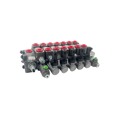 HC-D6/7 Type soupape de commande directionnelle hydraulique 7 bobines 100L/min Flux Pression 350bar