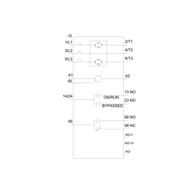Siemens 3RW50556AB14 Démarreur doux 200-480V 143A 110-250V Terminals à vis AC Sortie analogique