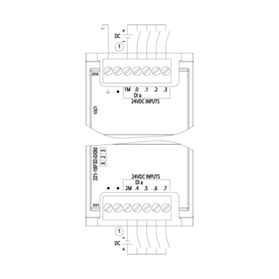 Module d'expansion PLC de la marque SIMATIC S7-1200 SM 1221 pour l'automatisation industrielle de Siemens