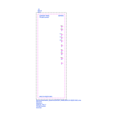 L'écran TFT à écran large SIMATIC HMI TP1500 SmartPanel Touch de 15 pouces 6AV2124-0QC02-0AX1 pour Siemens