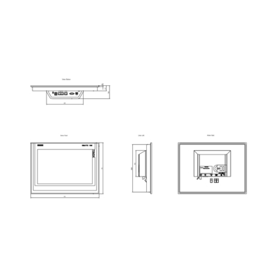 L'écran TFT à écran large SIMATIC HMI TP1500 SmartPanel Touch de 15 pouces 6AV2124-0QC02-0AX1 pour Siemens