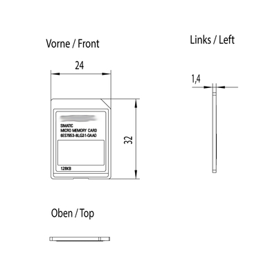 SIMATIC S7 carte mémoire micro 128 KB pour le S7-300/C7/ET 200 6ES7953-8LG31-0AA0 original