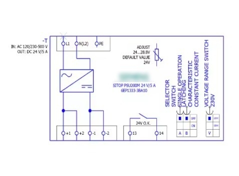 Mémoire Autre SITOP PSU200M Appareil d'alimentation simple et double phase DC 24V/5A 6EP1333-3BA10